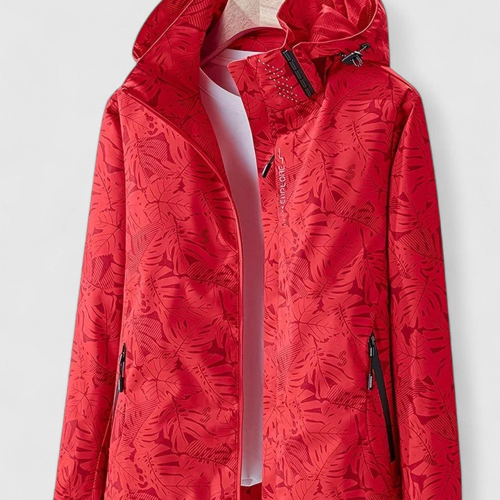 Tjaša – Chaqueta elegante con un patrón botánico