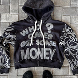 Sudadera con capucha de estilo urbano gráfico