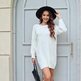 Vestido de punto para mujer, cómodo, elegante y acogedor