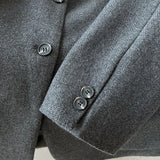 Blazer de corte relajado en mezcla de lana
