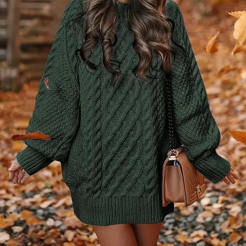 Ada - Vestido de suéter para mujer
