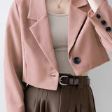 Blazer corto e informal