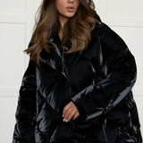 Chaqueta de algodón acolchada de gran tamaño