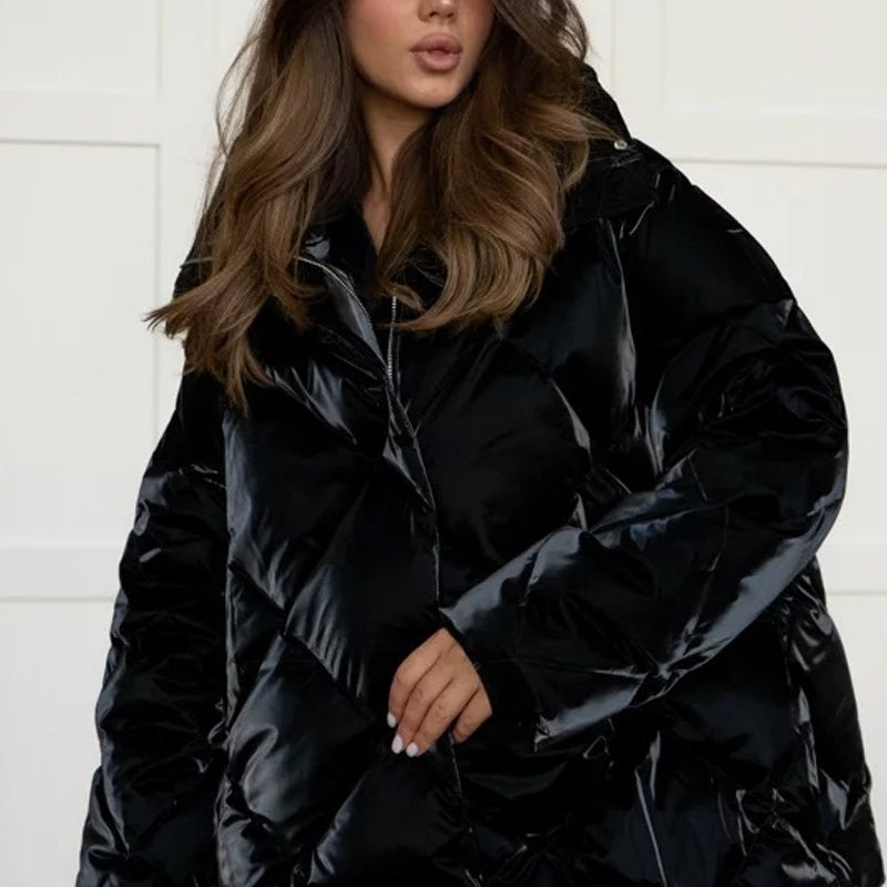 Chaqueta de algodón acolchada de gran tamaño