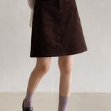 Minifalda de pana vintage