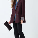 Elegante blazer de oficina de longitud media