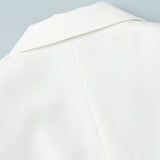 Blazer corto con cintura atada