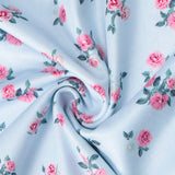 Conjunto de dos piezas: camiseta de tirantes con estampado floral y falda larga midi