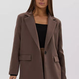 Blazer holgado de un botón