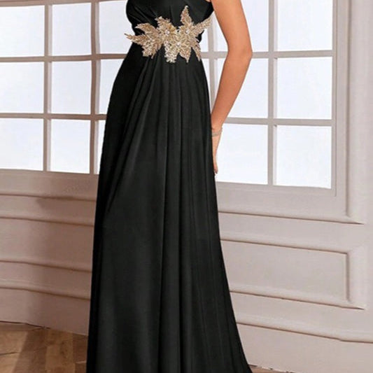 Vestido de noche maxi ajustado sin mangas
