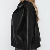 Chaqueta de béisbol de cuero sintético