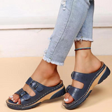Sandalias de mujer – Punta abierta – Tiras con hebillas ajustables – Suela cómoda y transpirable