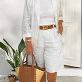 Camry - Elegante blazer y pantalones cortos - Conjunto de dos piezas