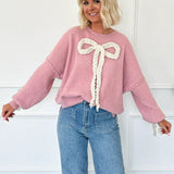 Sudadera oversize con paneles y lazo 3D