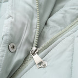 Chaqueta larga acolchada con capucha
