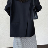 Blazer con espalda abierta y corte relajado