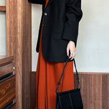 Blazer vintage casual con mangas largas