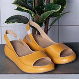 Sandalias de tira trasera para mujer - Suela plana cómoda - Punta abierta - Elegantes e informales