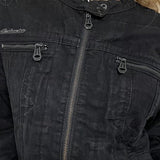 Chaqueta vaquera negra vintage de camionero