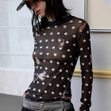 Blusa corta con estampado animal, corte entallado