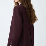 Elegante blazer de oficina de longitud media
