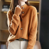 Suéter elegante con botones, suave, elegante y cómodo para mujer.
