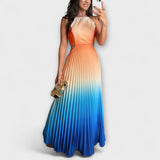 Haven - Ropa Maxi Estilosa sin Mangas con Tie-Dye