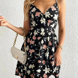 Paula - Precioso vestido con cintura definida y estampados deslumbrantes.