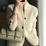 Cárdigan de punto para mujer elegante, cómodo y versátil