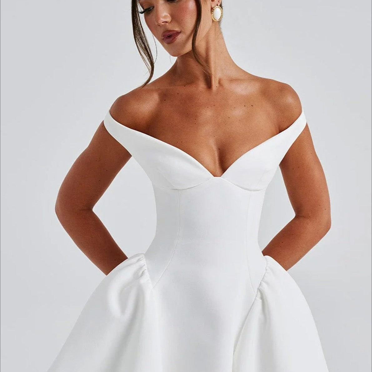 Vestido de noche sexy sin espalda