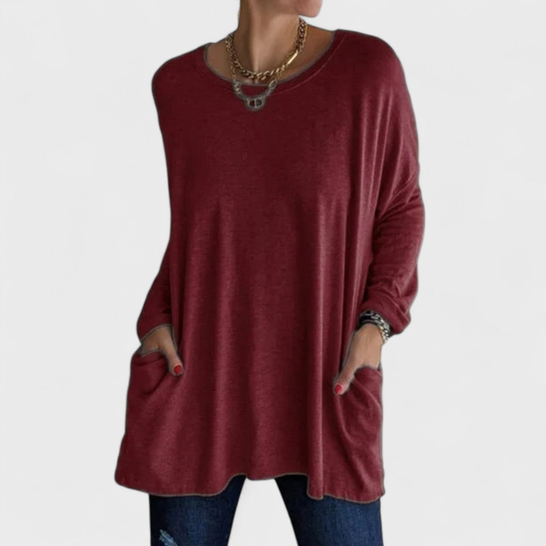 Moira – Top suelto con mangas largas