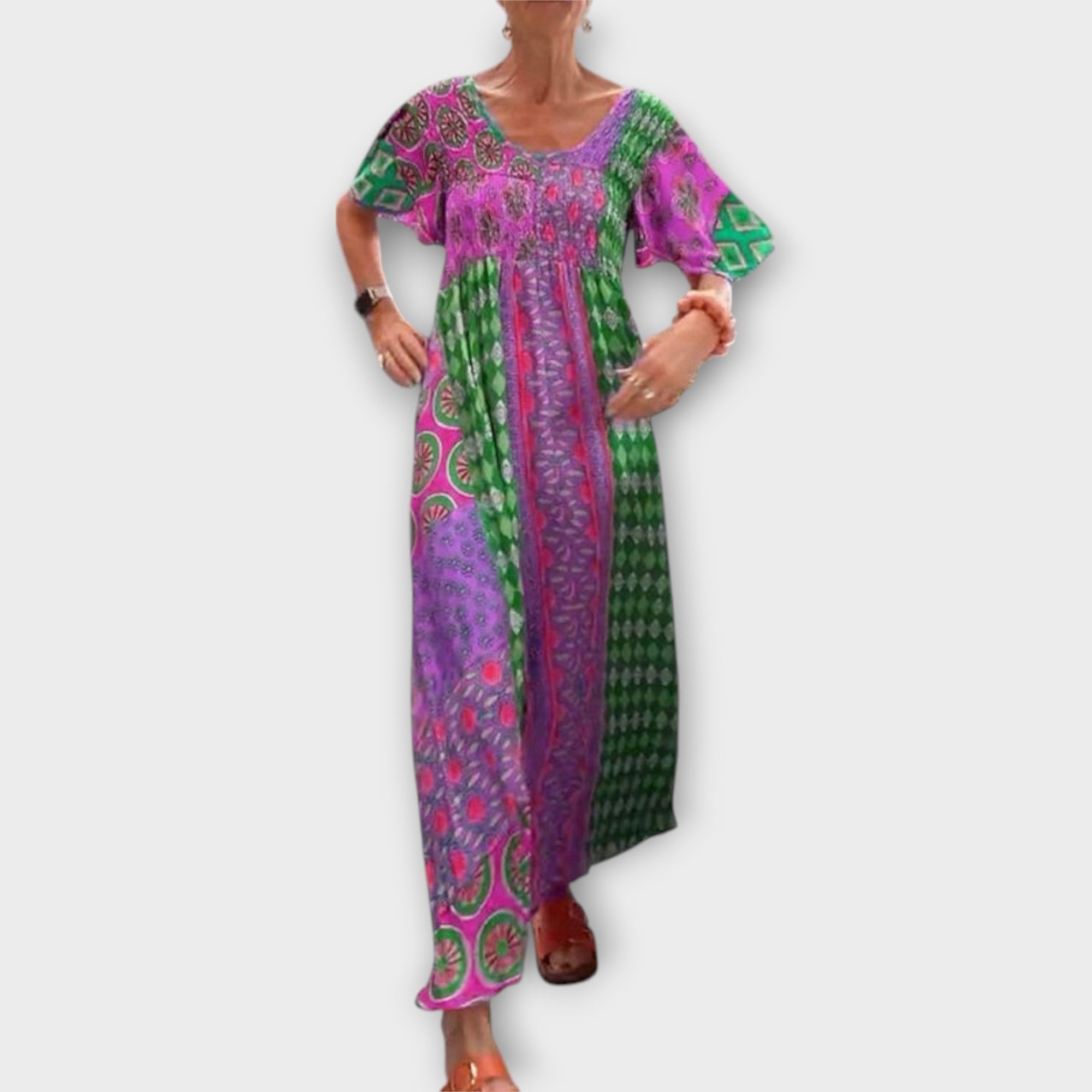 Melania - Vestido Boho Vibrante
