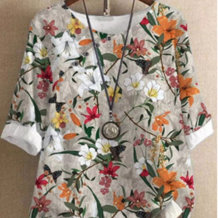 Ophelia - Blusa de diseño, confección de alta calidad y patrones intrincados.
