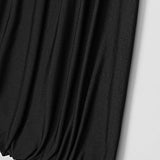 Vestido de noche de malla con patchwork sin tirantes