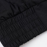 Chaqueta de motociclista con cintura fruncida