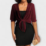 Olivia - Blusa con parte delantera abierta