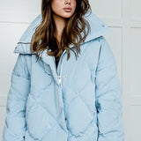 Chaqueta de algodón acolchada de gran tamaño