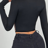 Blusa bustier sexy en malla transparente con estampado de leopardo