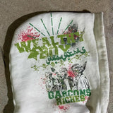 Sudadera con capucha y estampado de grafiti gótico