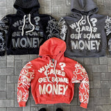 Sudadera con capucha de estilo urbano gráfico