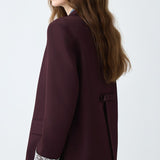 Blazer holgado con mangas largas