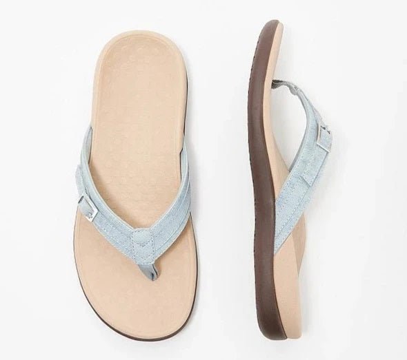 Chanclas de mujer – Plantilla ortopédica – Correa ajustable – Comodidad acolchada