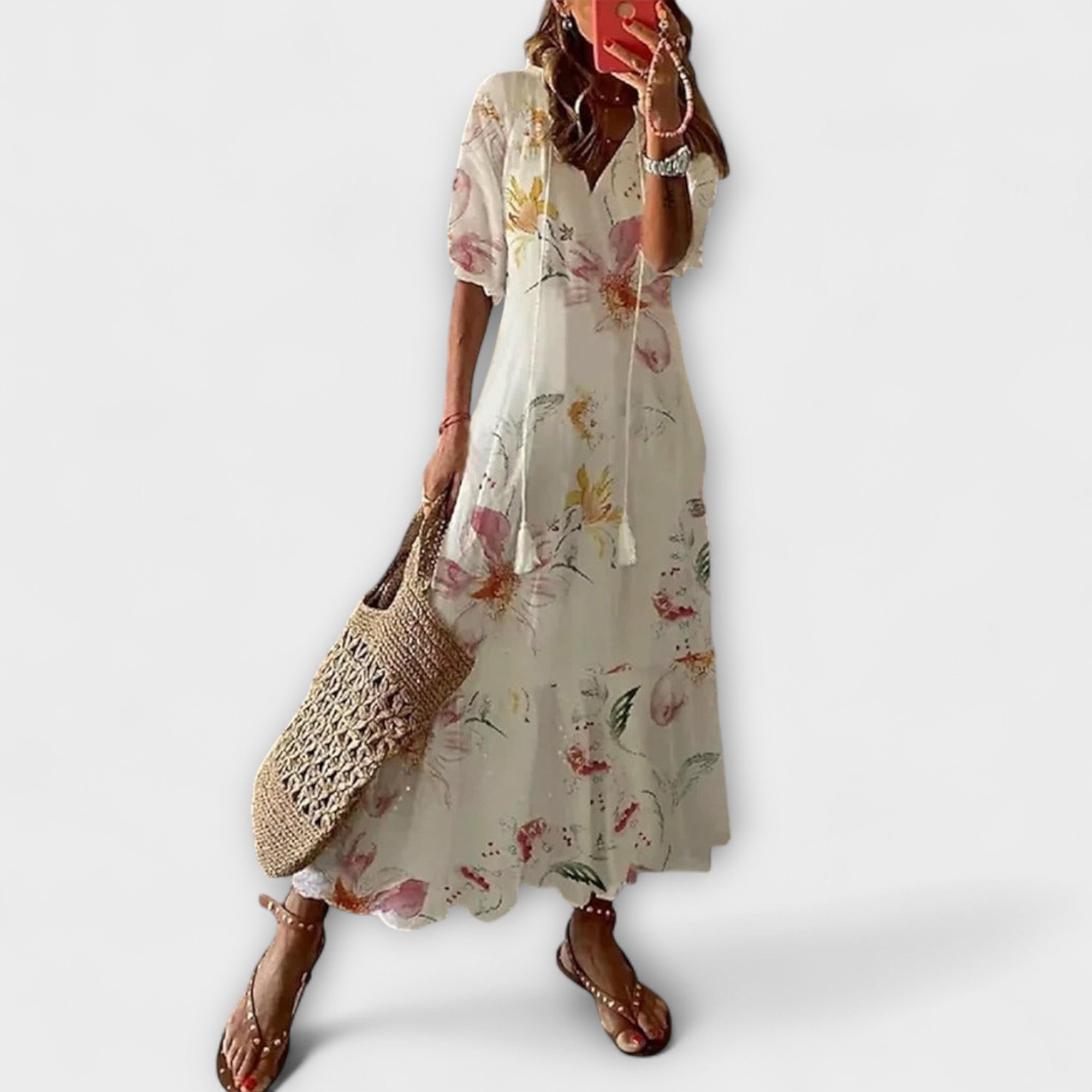 Anna – Vestido de verano bohemio femenino con silueta suelta