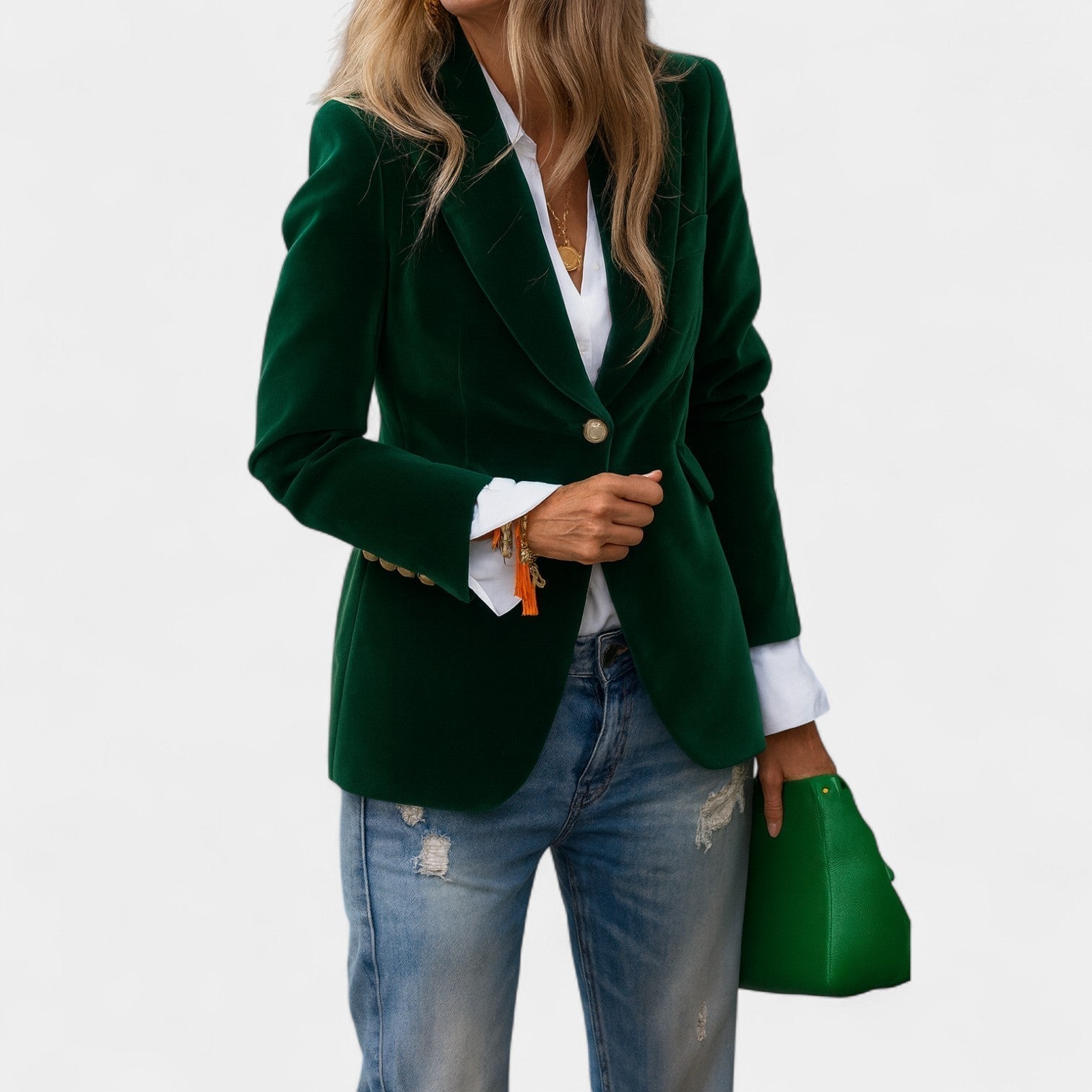 Andrea – Saco de terciopelo