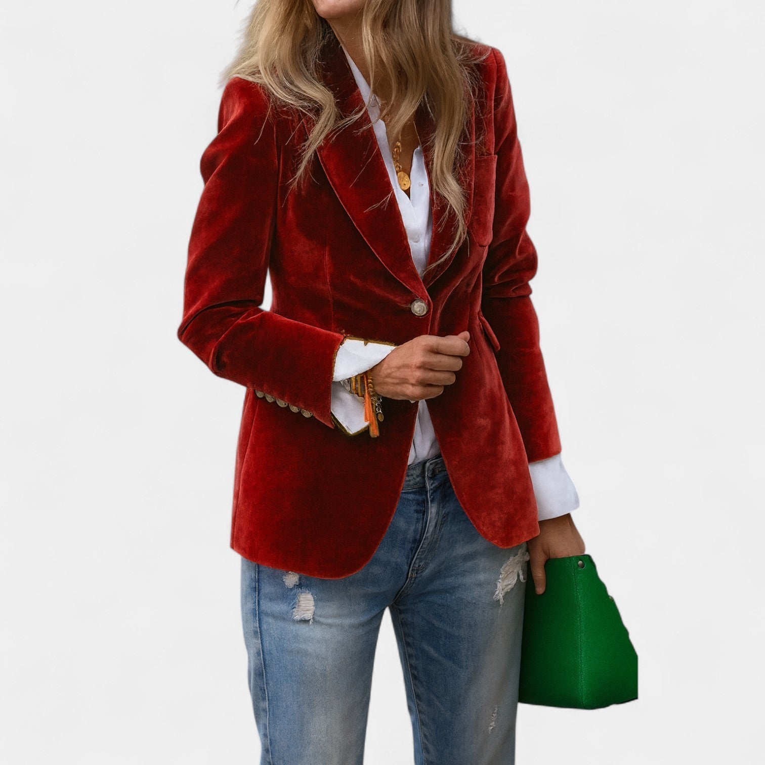 Andrea – Saco de terciopelo