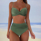 Aimée - Bikini elegante de cintura alta