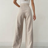 Pantalones Palazzo para Mujer - Cintura Alta - Pierna Ancha - Corte Elegante y Fluido