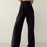 Pantalones Palazzo para Mujer - Cintura Alta - Pierna Ancha - Corte Elegante y Fluido