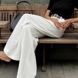 Pantalones anchos plisados para mujer: elegantes y cómodos