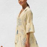 Vestido informal de verano con estampado para mujer: tejido ligero y transpirable.